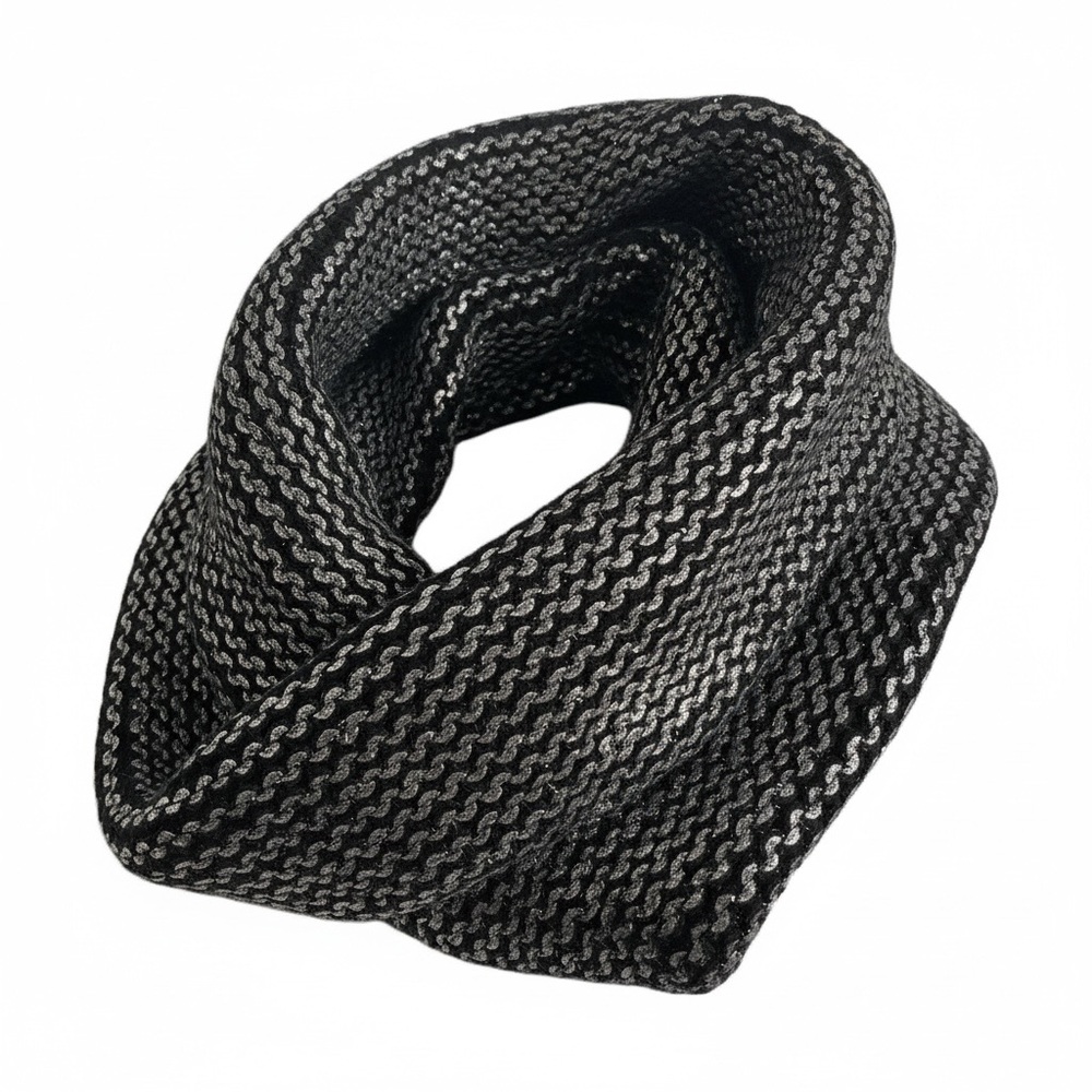 BCBG metallic knit infinity scarf